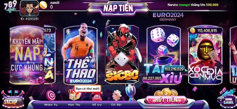 Giới thiệu về game Sicbo 789Club