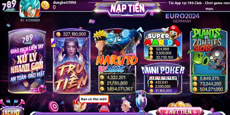 Tìm hiểu về tựa game quay slots 789club siêu hot